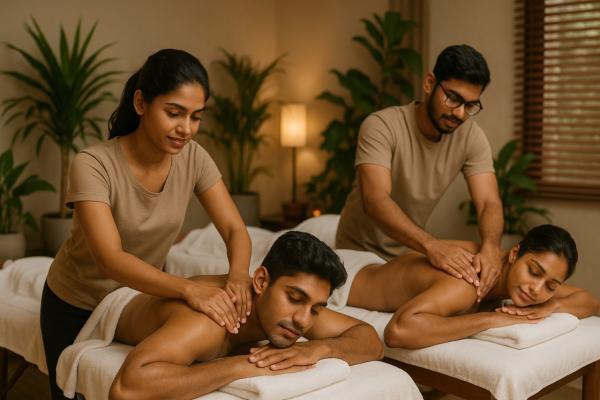 Spa Girl And Boy for Couples