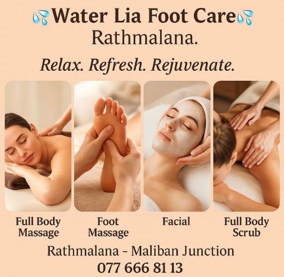 NOW OPEN💦Water Lia Foot care & SALON 💦 🌺Rathmalana❤️❤️📞🏃‍♀️0715422151