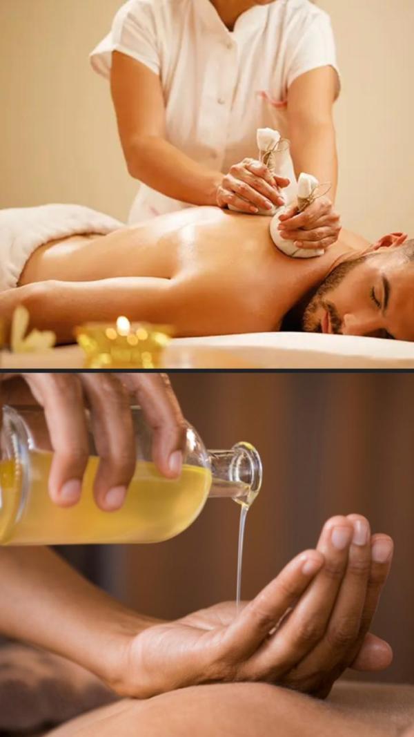 ආයුර්වේද තෙල් සම්බාහනය